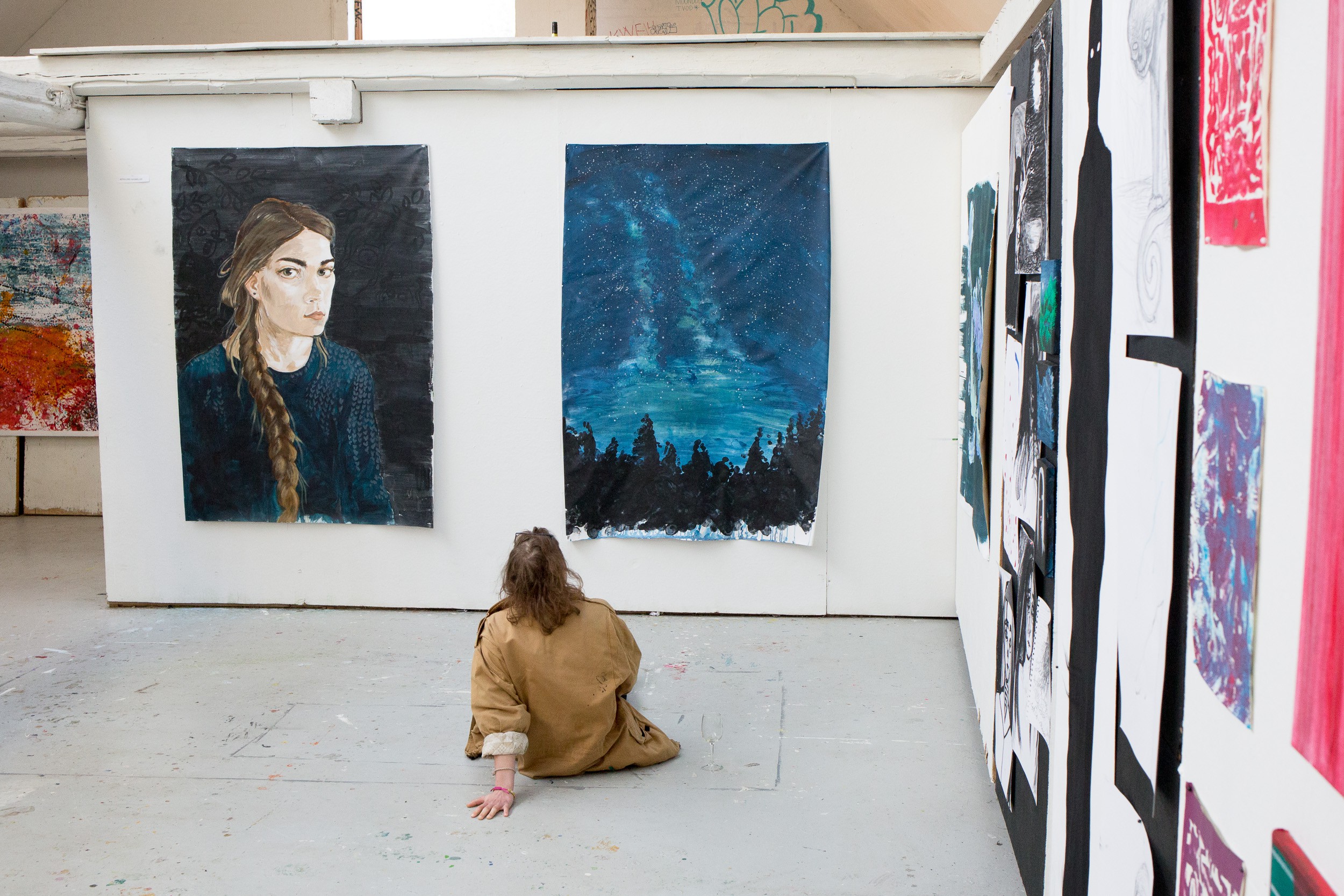 Maleri på Kunsthøjskole forår 2015