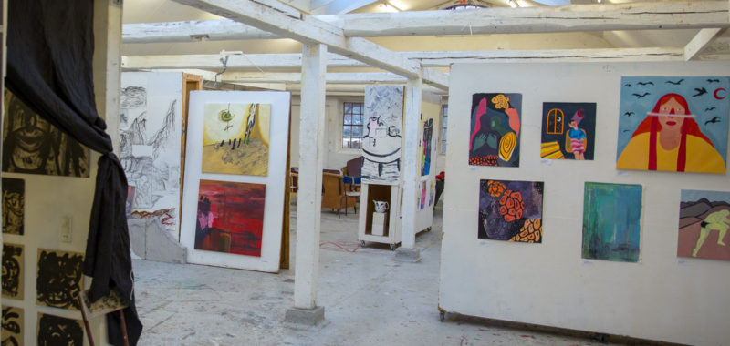 Første Maleri Udstilling Kunsthøjskolen i Holbæk, forår 2019