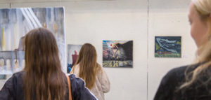 Maleri udstilling 1. periode efteråret 2019 Kunsthøjskolen i Holbæk