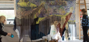 Maleri 3. periode udstilling forår 2019 Kunsthøjskolen I Holbæk